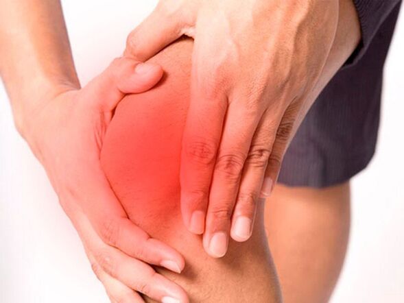 Knee pain caused by joints