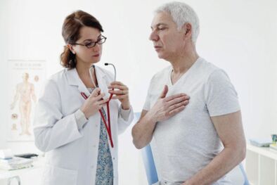 Examine patients with signs of thoracic osteochondrosis