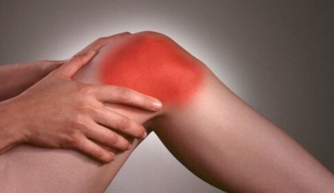 Knee pain caused by joints